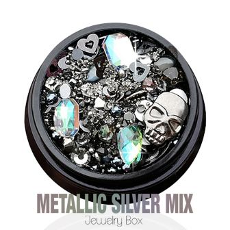 Jewelry Box – Metallic Silver Mix
